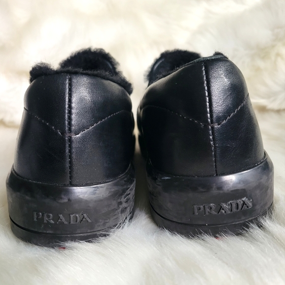 Prada fur lined slip ons - Picture 6 of 12